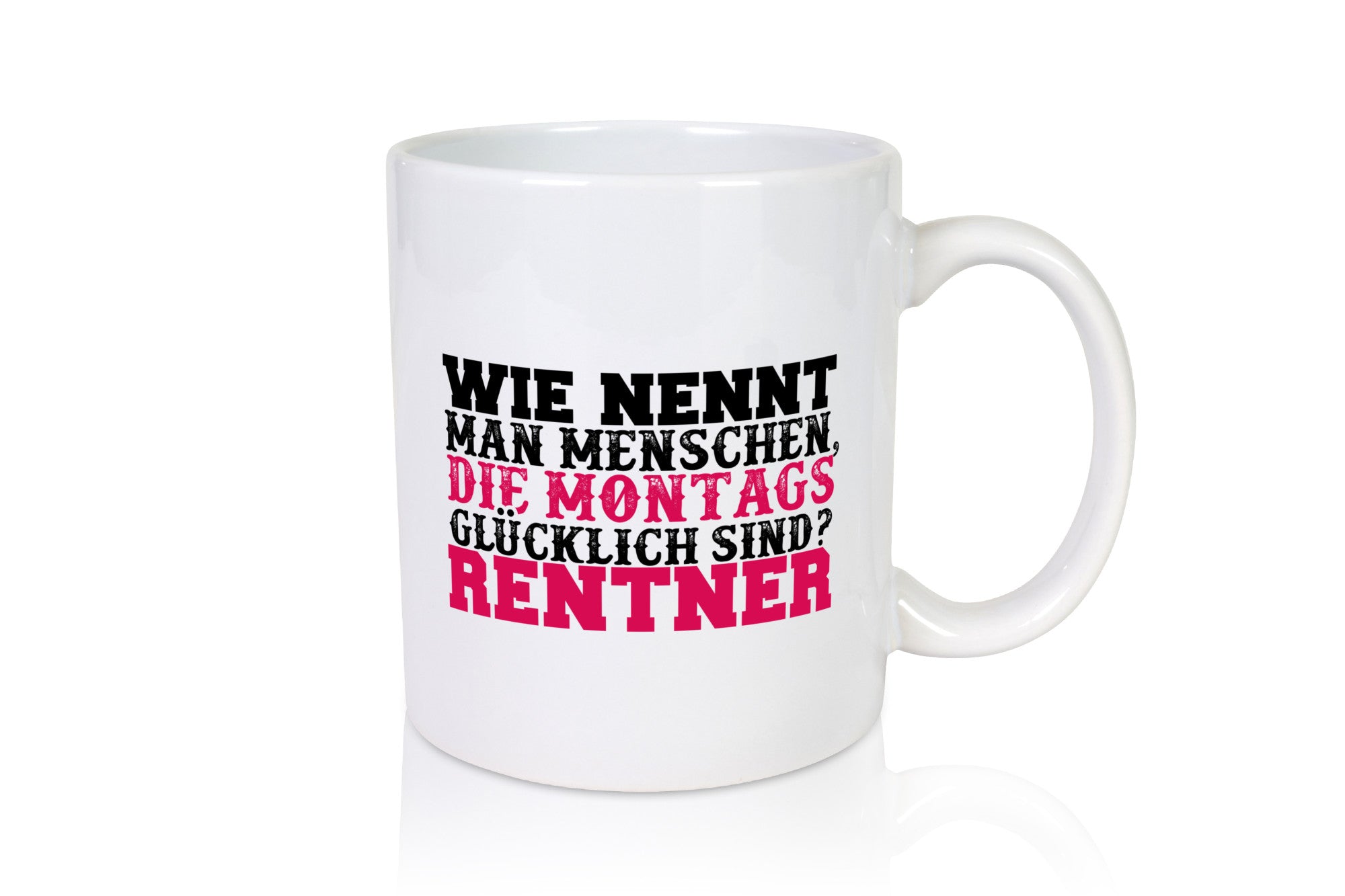 Glücklicher Rentner lustig Ruhestand Jubiläum Geschenk Tasse