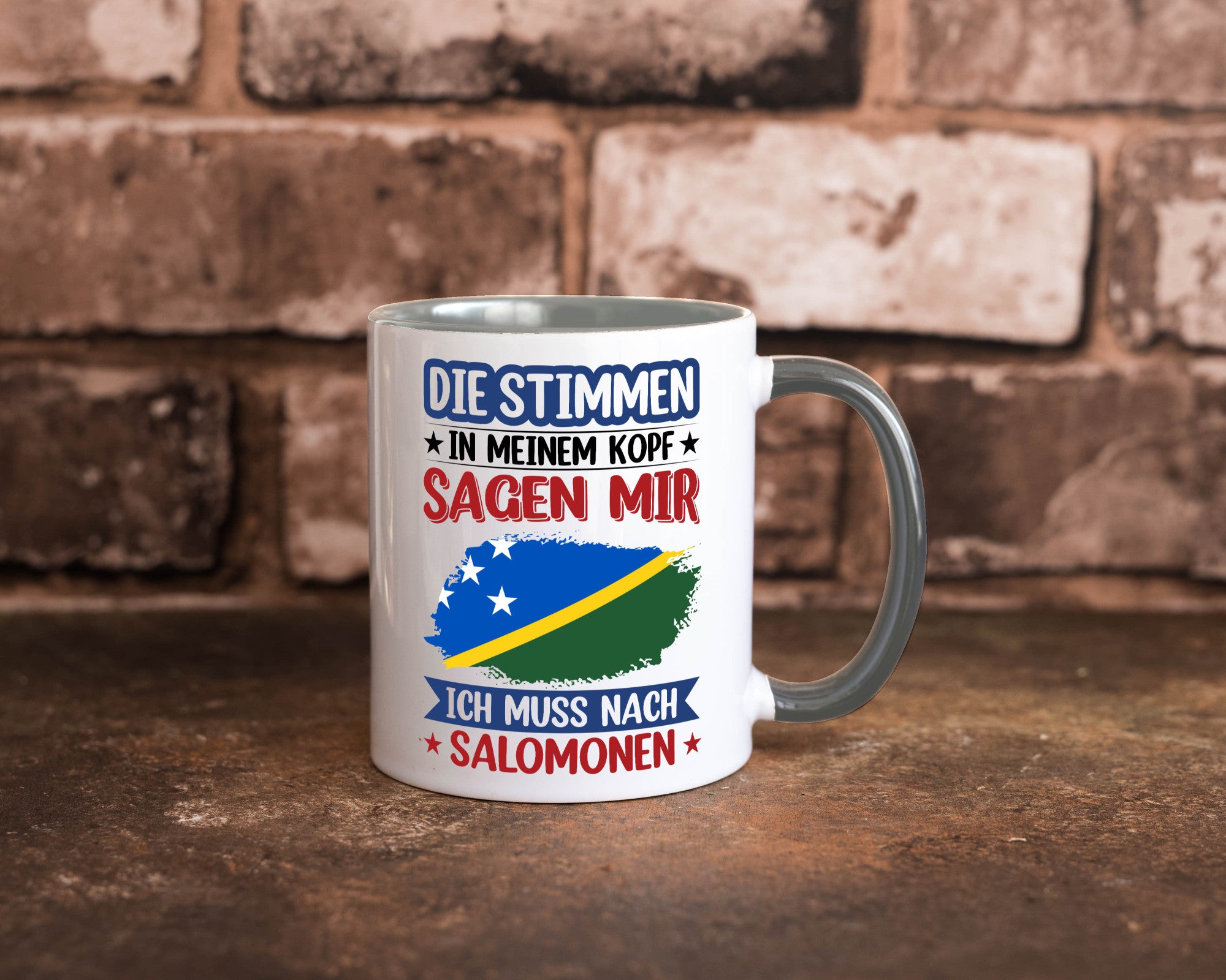 Salomonen | Urlaub Stimmen in meinem Kopf Traumland v2 Humor Geschenkidee Tasse