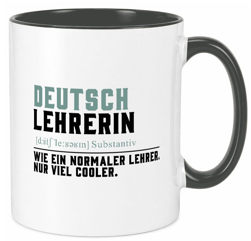 Deutschlehrerin | Lehrerin Unterricht Lieblinglehrerin Geschenkidee Humor Tasse