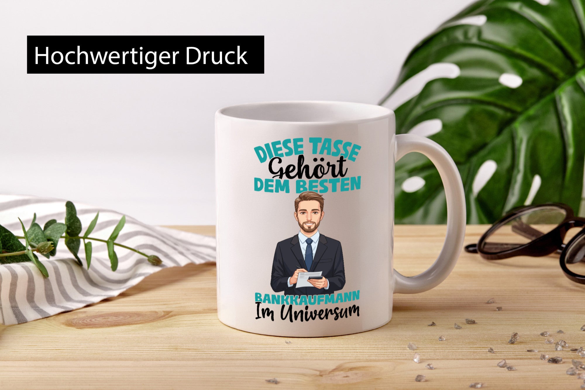 Im Universum: Bankkaufmann | Kaufmann Bank Kaufleute Geschenkidee Humor Tasse