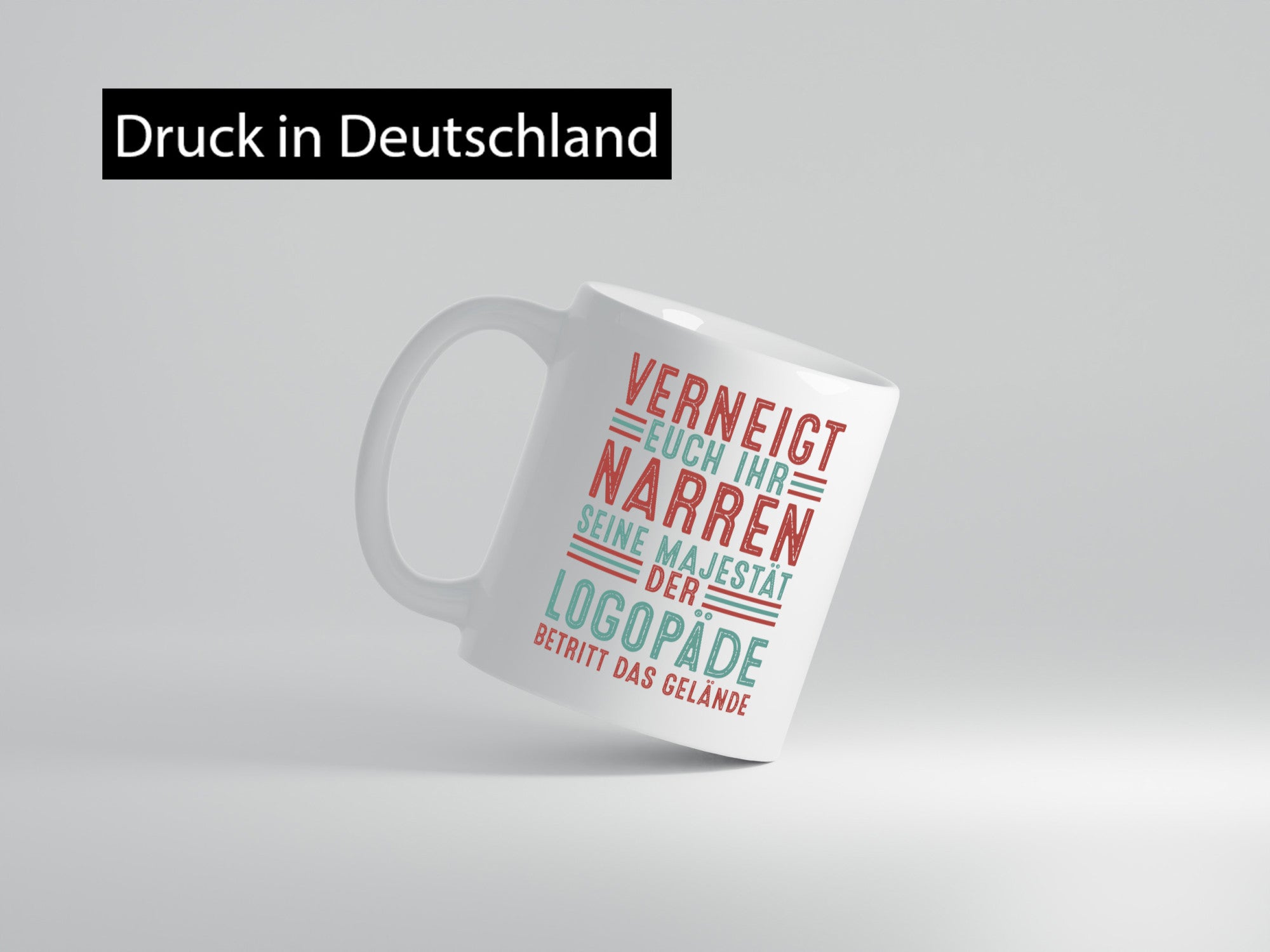 Verneigt euch: Logopäde | Sprachtherapie Geschenkidee Humor Tasse