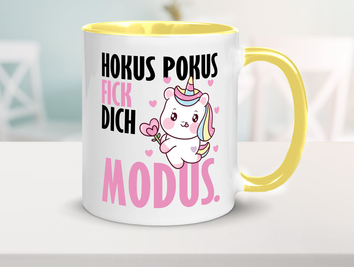 Hokus Pokus lustiger Spruch Geschenk Humor Geschenkidee Tasse