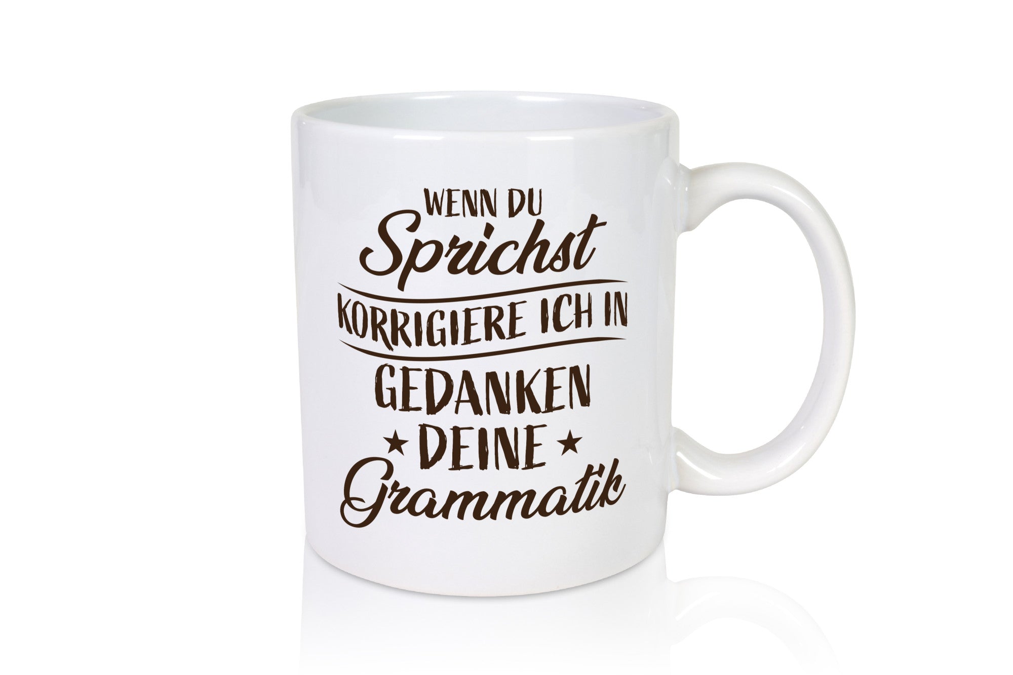 Grammatik korrigieren während du sprichst | Sterne lustig Humor Geschenkidee