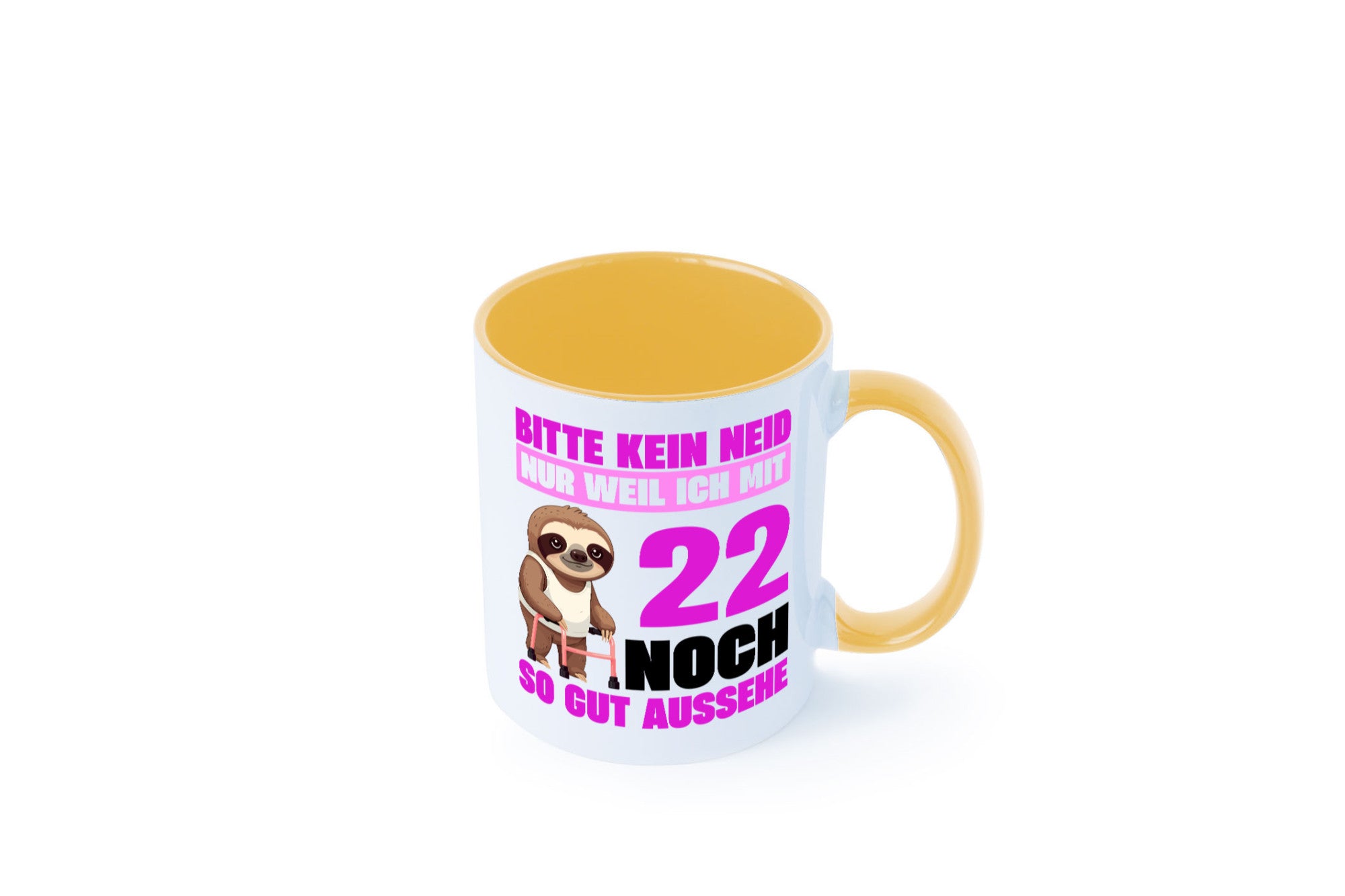 22. Geburtstag | Bitte kein neid Faultier 22 Jahre lustig Geschenkidee Geschenk