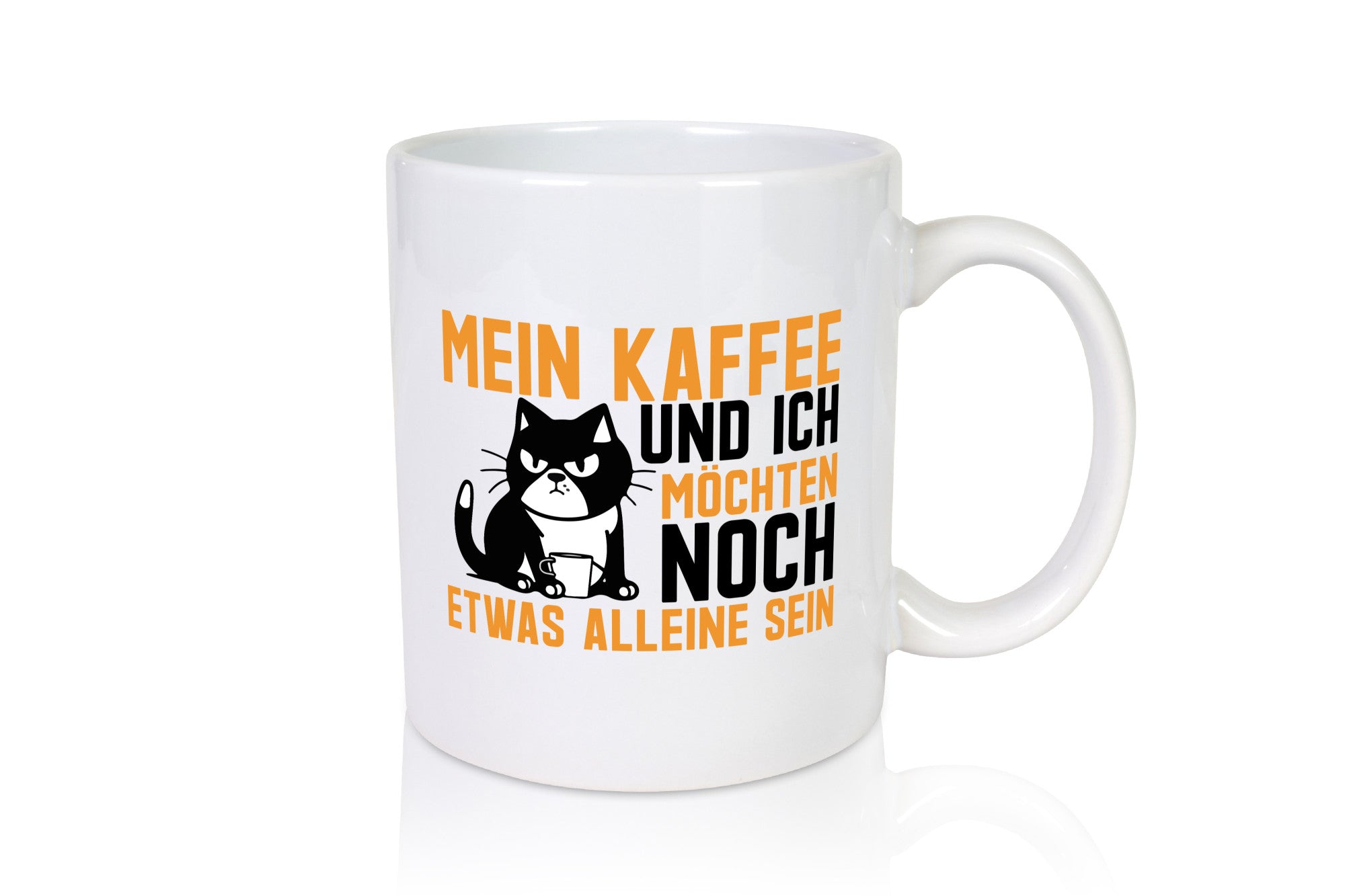 Mein Kaffee und ich | Morgenmuffel mürrische Katze lustiger Spruch Geschenk