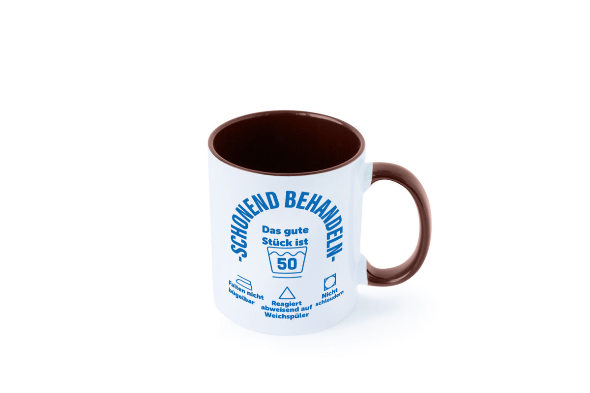 Schonend behandeln | 50 Geburtstag Humor Geschenkidee Tasse