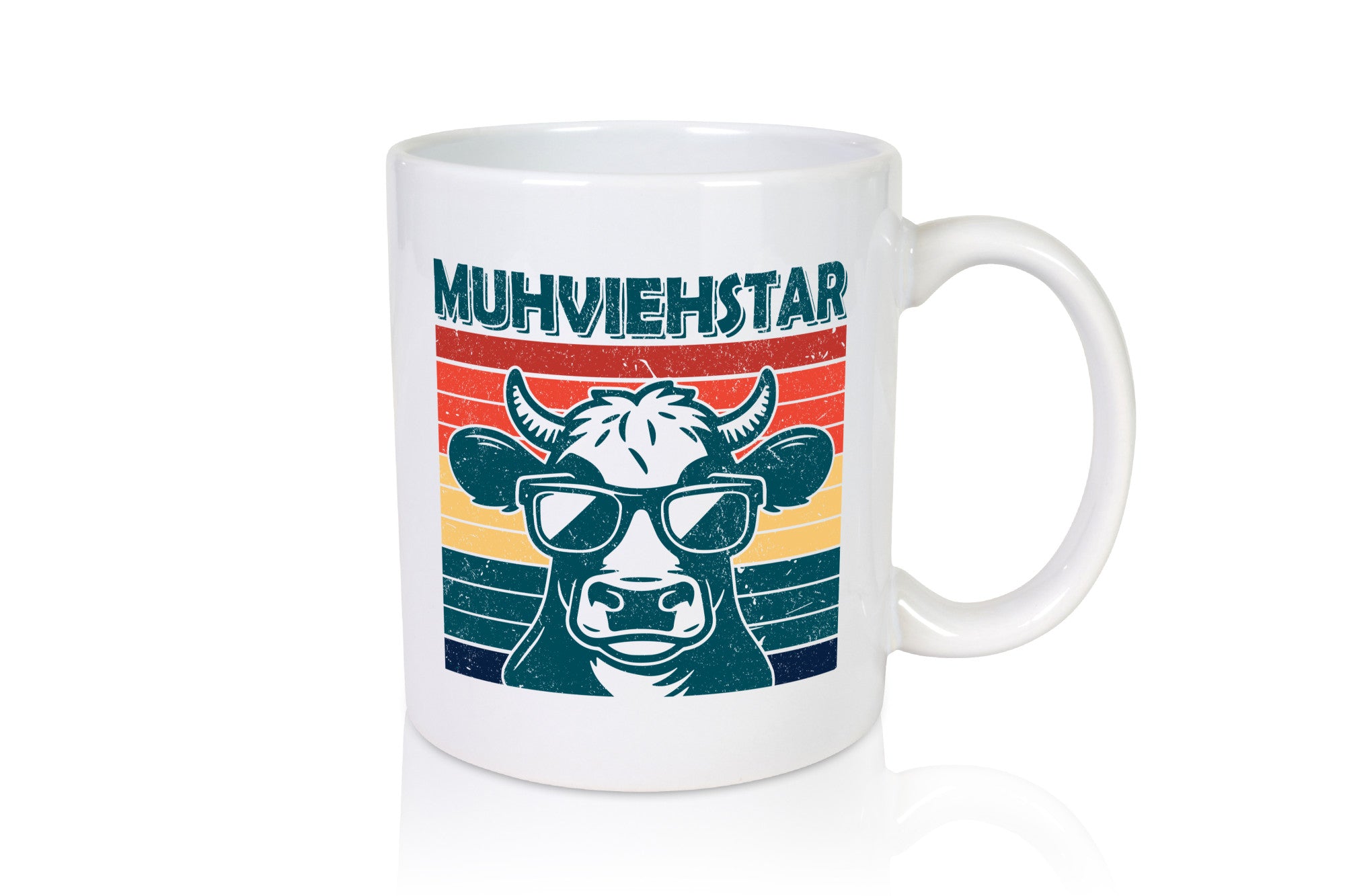 Muhviehstar | Kuh Landwirt mit Brille lustiger Spruch Geschenk Humor
