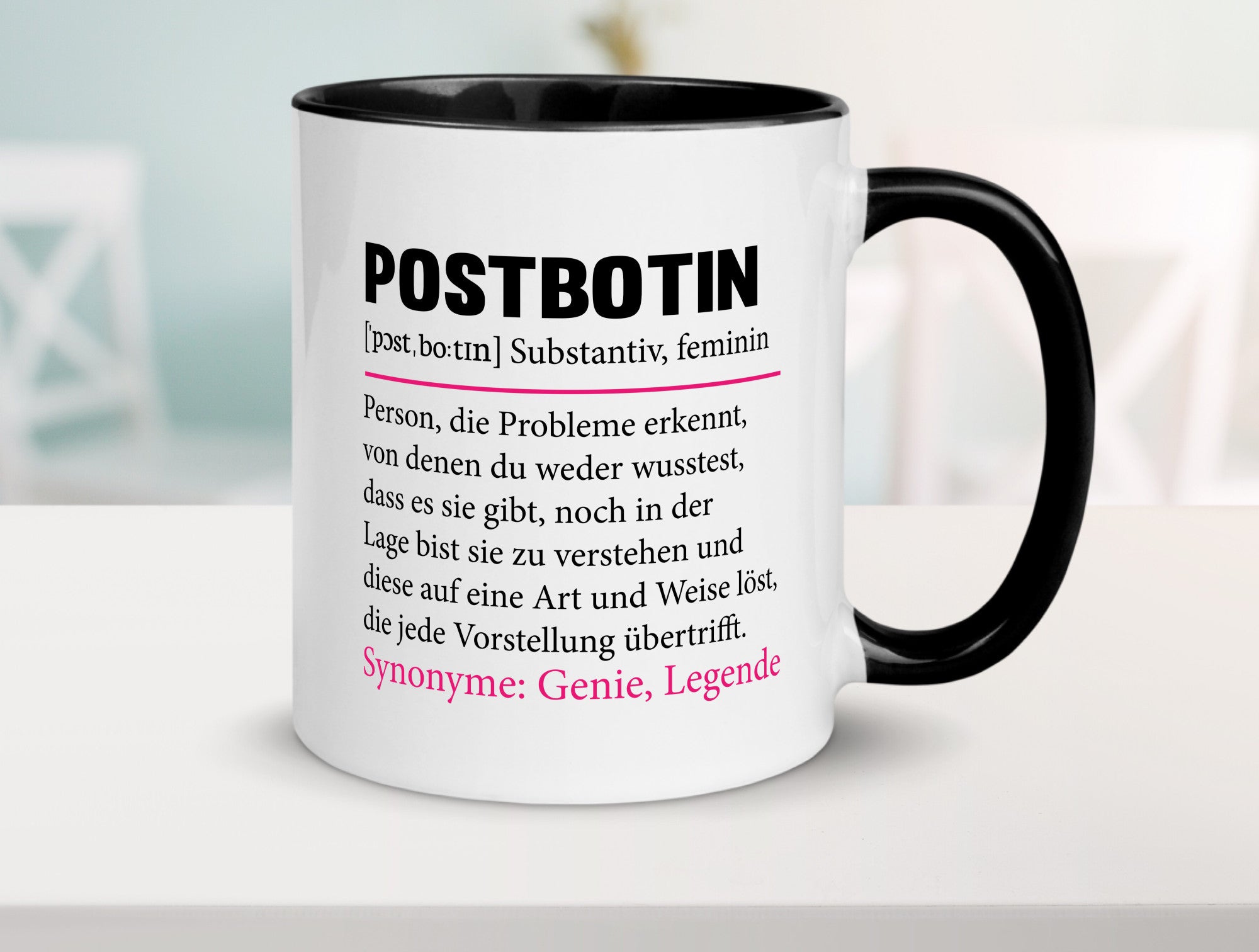 Postbotin | Beruf Post lustiger Spruch Briefträger v2 Humor Arbeit Kollegen