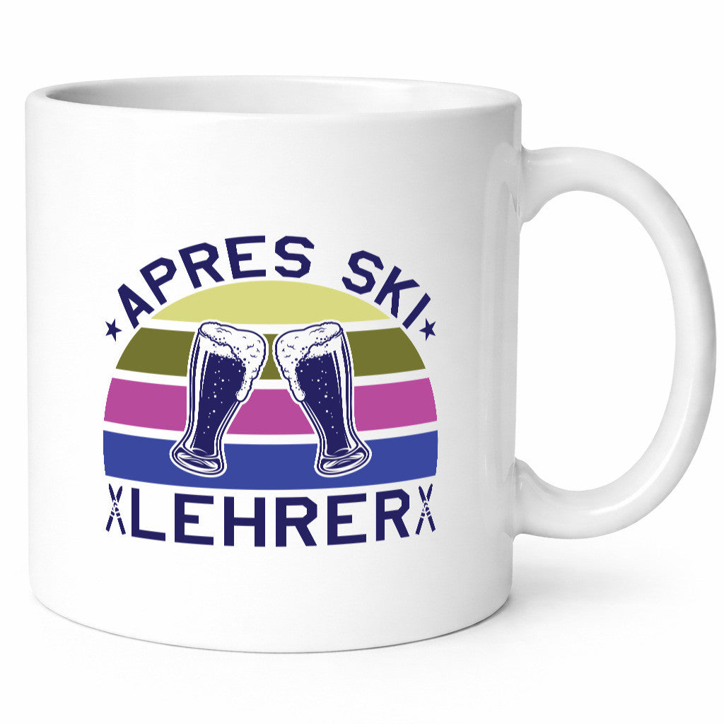 Apres Ski Lehrer | Biergläser Skier lustiger Spruch Geschenk Humor Geschenkidee