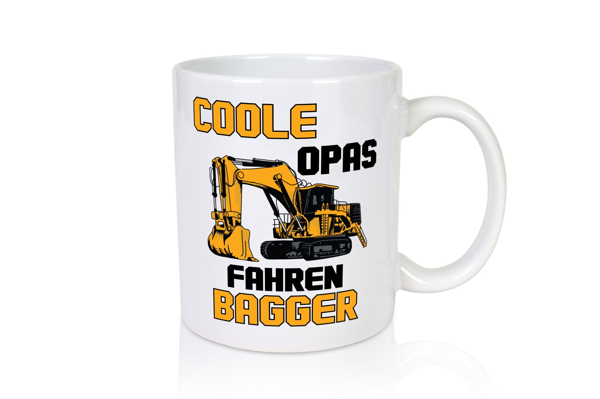 Coole Opas fahren Bagger | Baggerfahrer Opa Geschenkidee Familie Humor Tasse