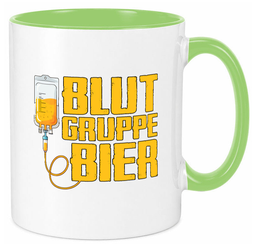 Blutgruppe Bier | Saufen Trinken Biertrinker Humor Geschenkidee Tasse