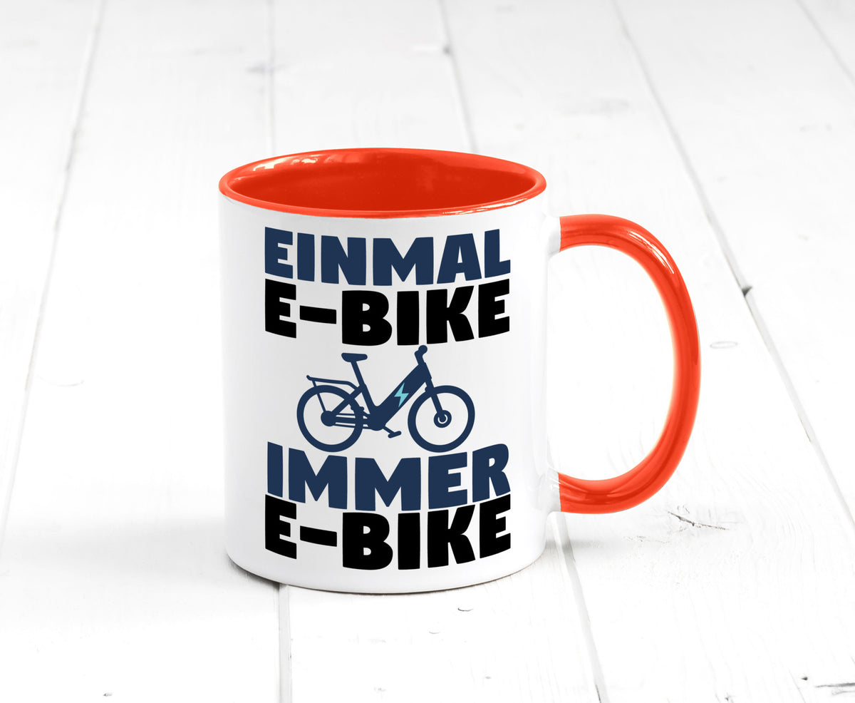 E-Bike Fahrer | Radfahrer Tasse Fahrrad Elektrorad lustiger Spruch Geschenk