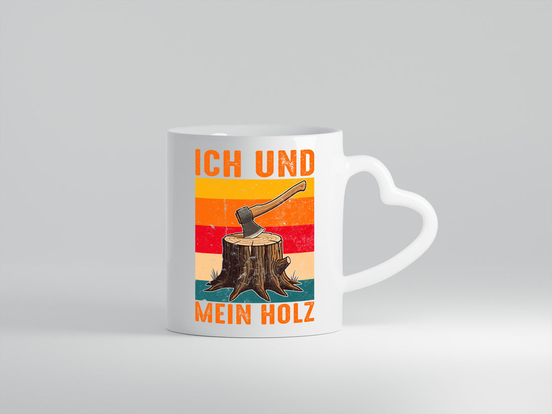 Ich und mein Holz | Hackebeil Brennholz Axt v2 Geschenk Humor Geschenkidee