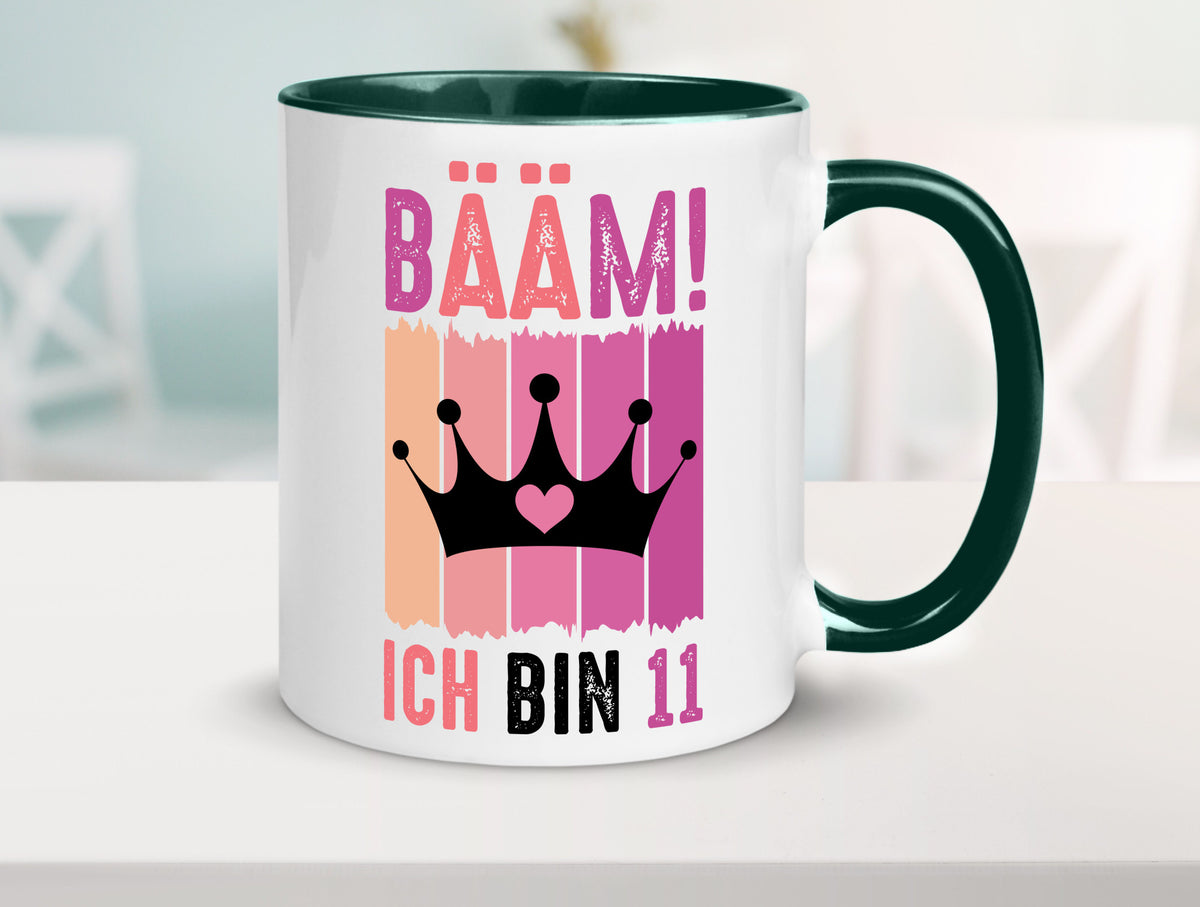 11. Geburtstag | 11 Jahre Bääm ich bin Krone Humor Geschenkidee Tasse