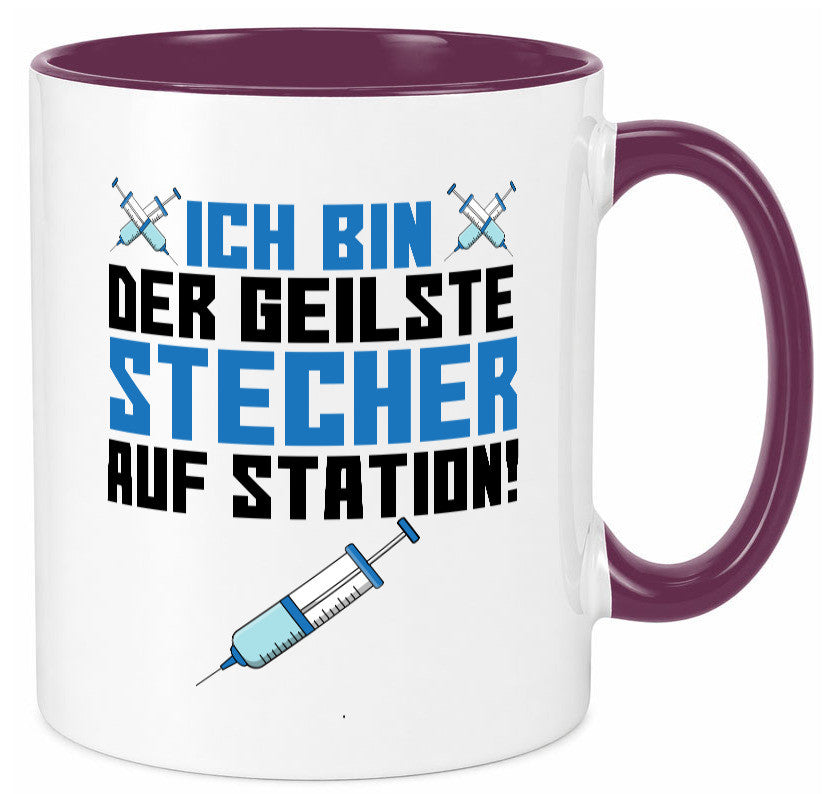 Ich bin der geilste Stecher | Pfleger Arzt Spritze lustig Humor Geschenkidee