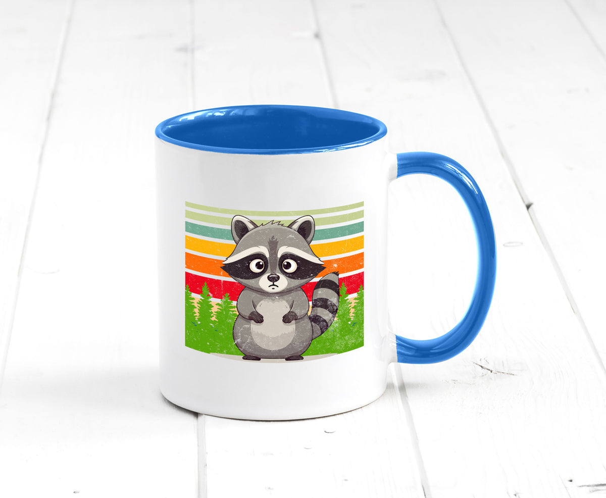 Waschbär | Vintage v2 lustiger Spruch Geschenk Humor Geschenkidee Tasse
