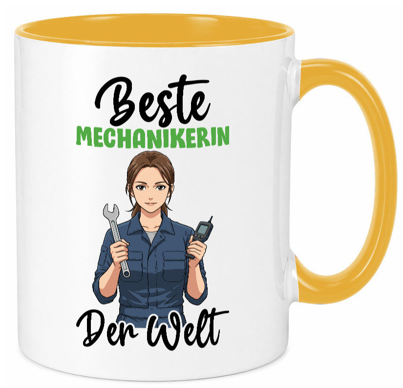 Beste Mechanikerin | KFZ v2 Humor Geschenkidee Tasse