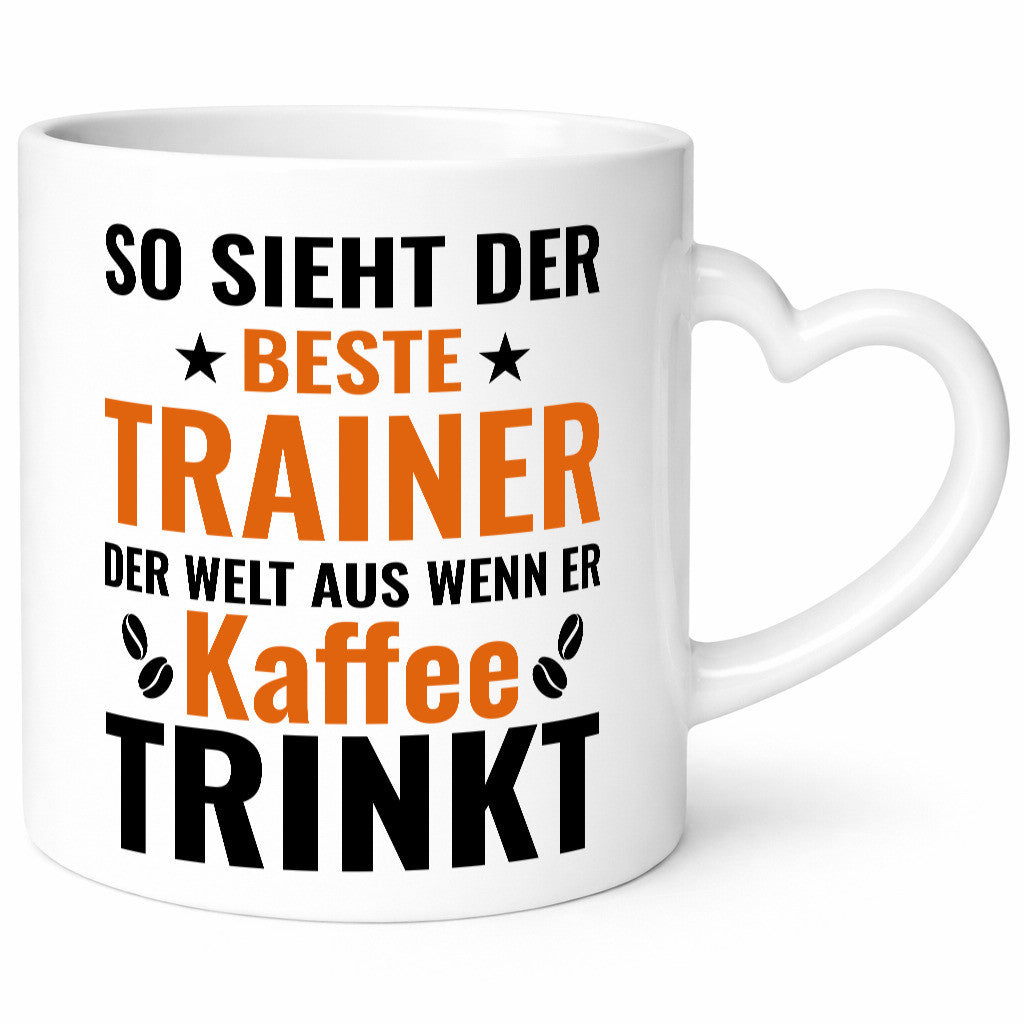 Kaffee trinkt: Trainer | Verein Sport lustig Humor Geschenkidee Geschenk Tasse