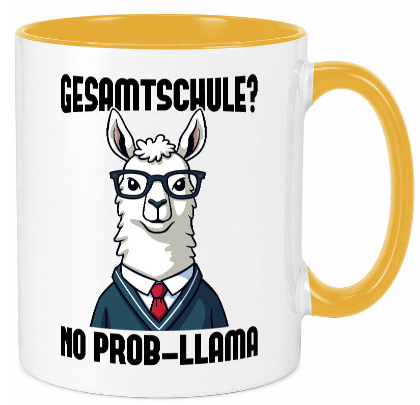 Gesammtschule | no prob-llama Einschuldung Humor Geschenkidee Tasse