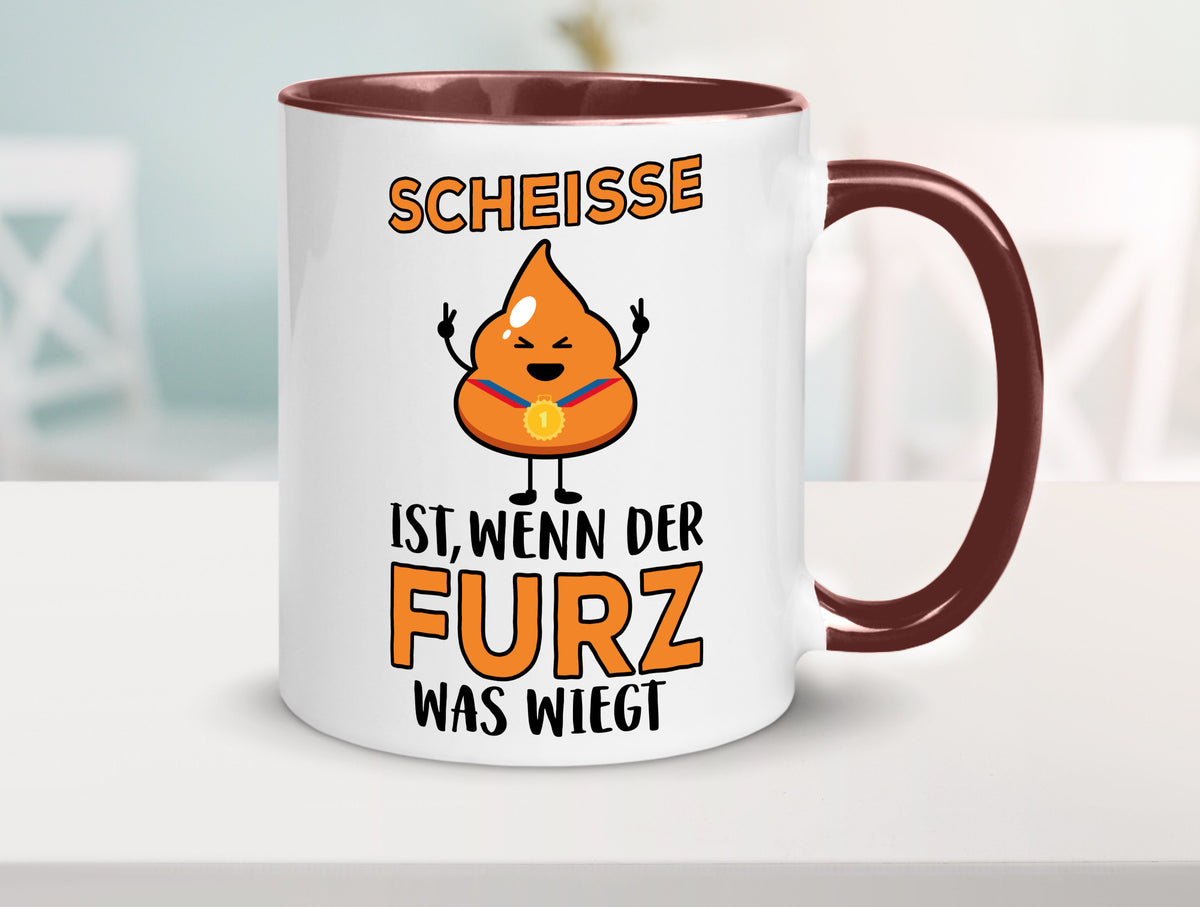 Scheisse ist lustiger Spruch Geschenk Humor Geschenkidee Tasse