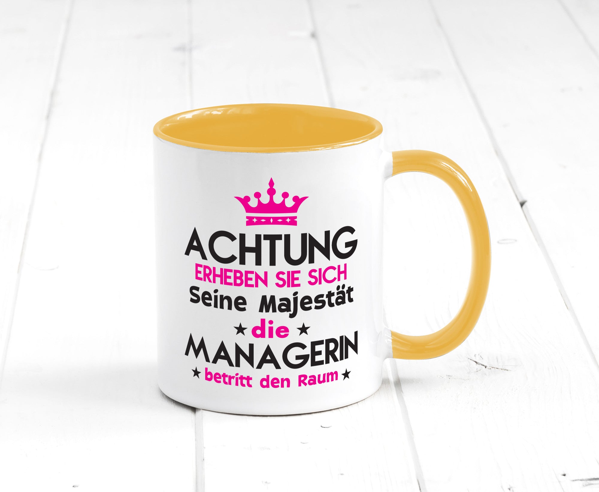Seine Majestät Managerin | Management lustig Humor Geschenkidee Geschenk Tasse