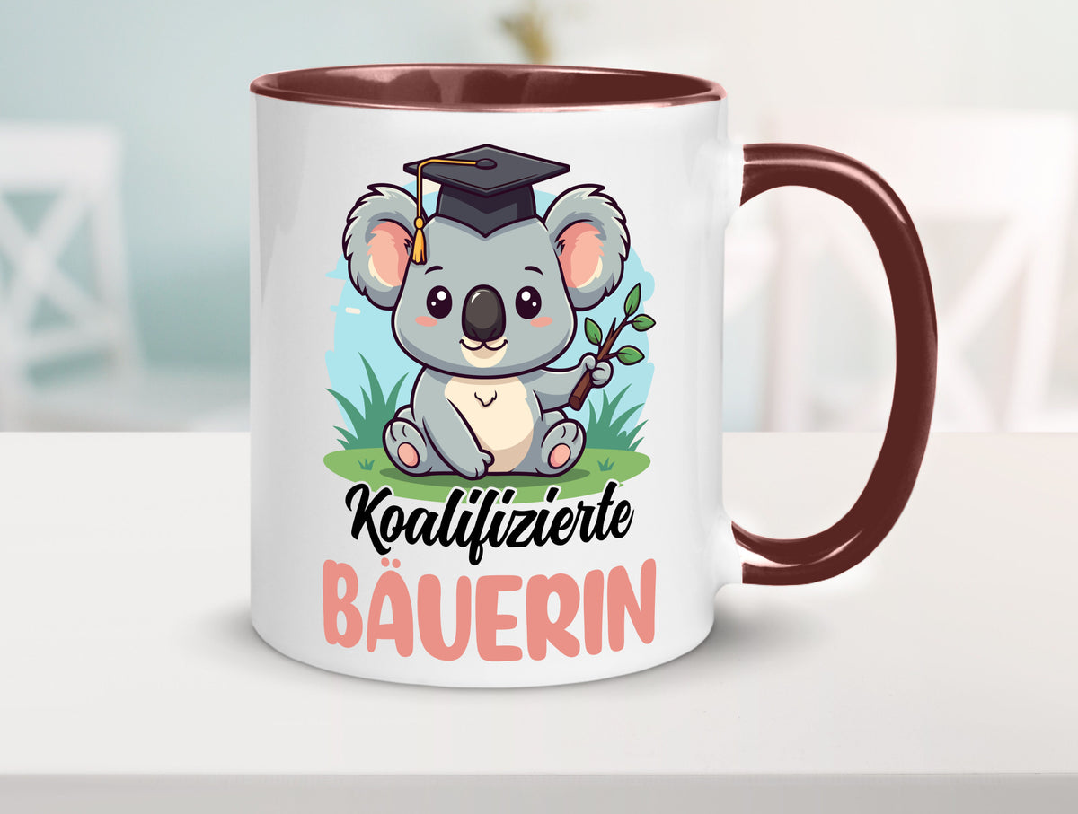 Koalifizierte Bäuerin | Bauernhof Landwirtschaft lustiger Spruch Geschenk Humor Tasse