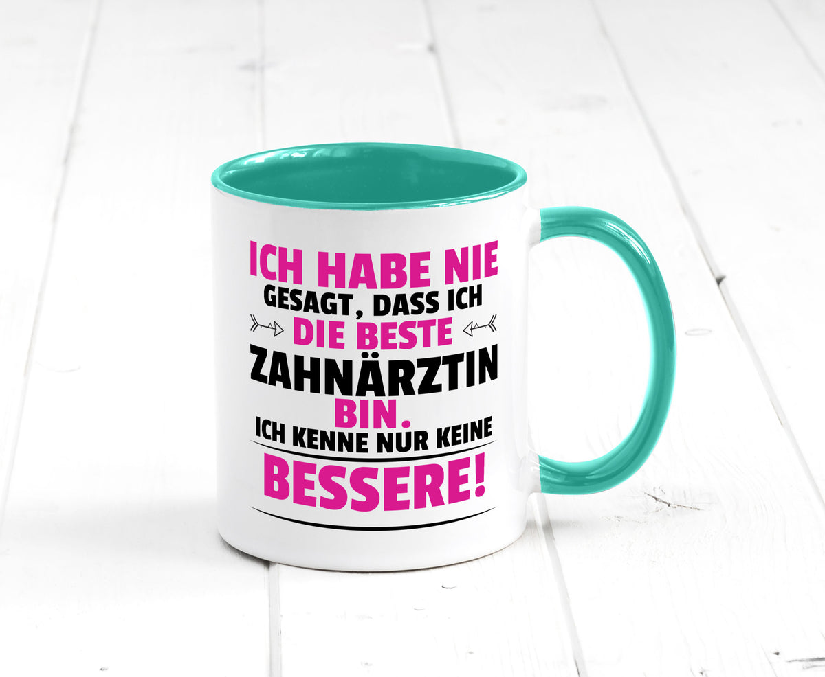 Die Beste Zahnärztin | Zahnmedizin Beruf lustig Arbeit Kollegen Büro Geschenk Tasse