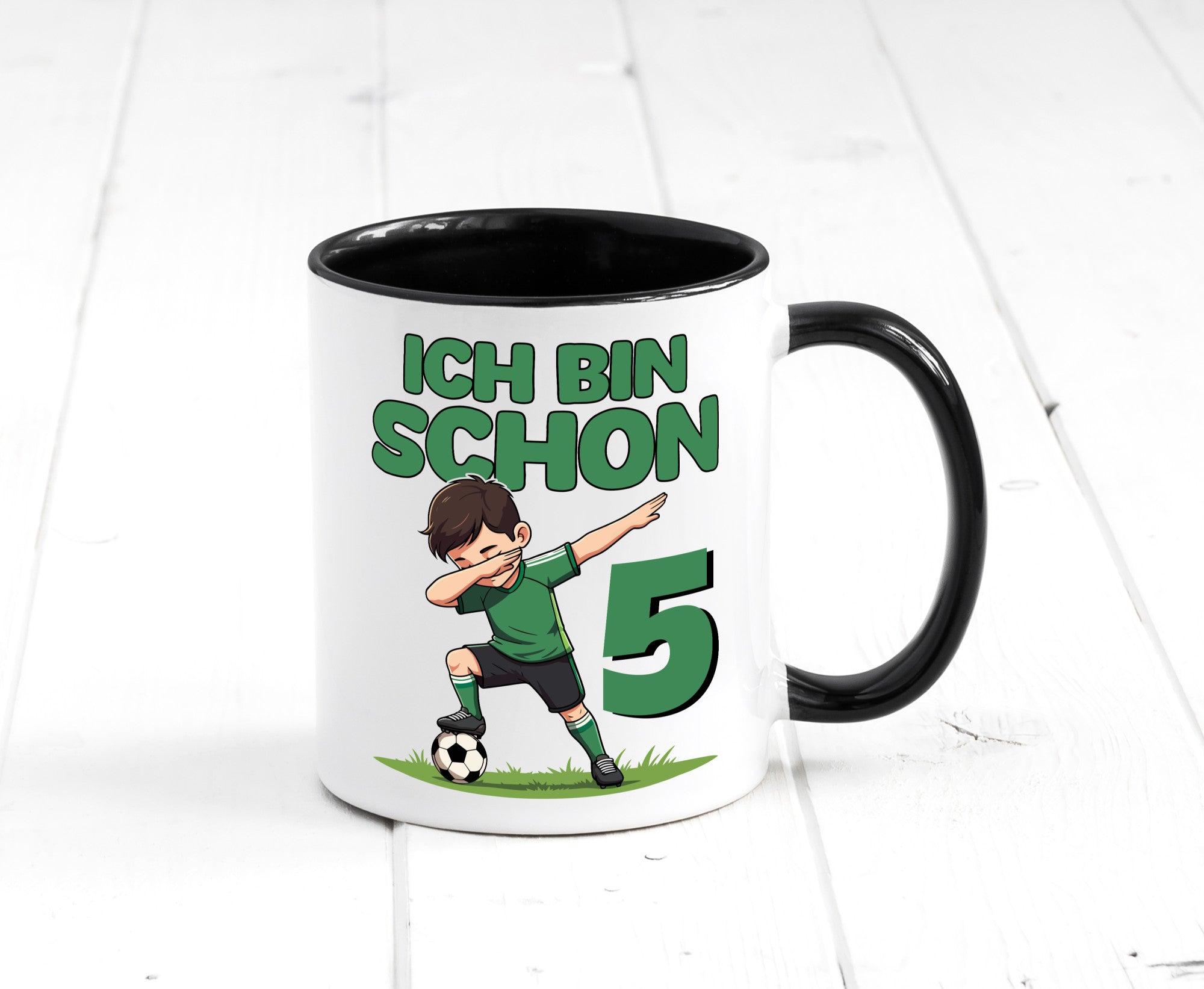 5. Geburtstag | 5 Jahre Fußballer lustiger Spruch Geschenk Geschenkidee Tasse