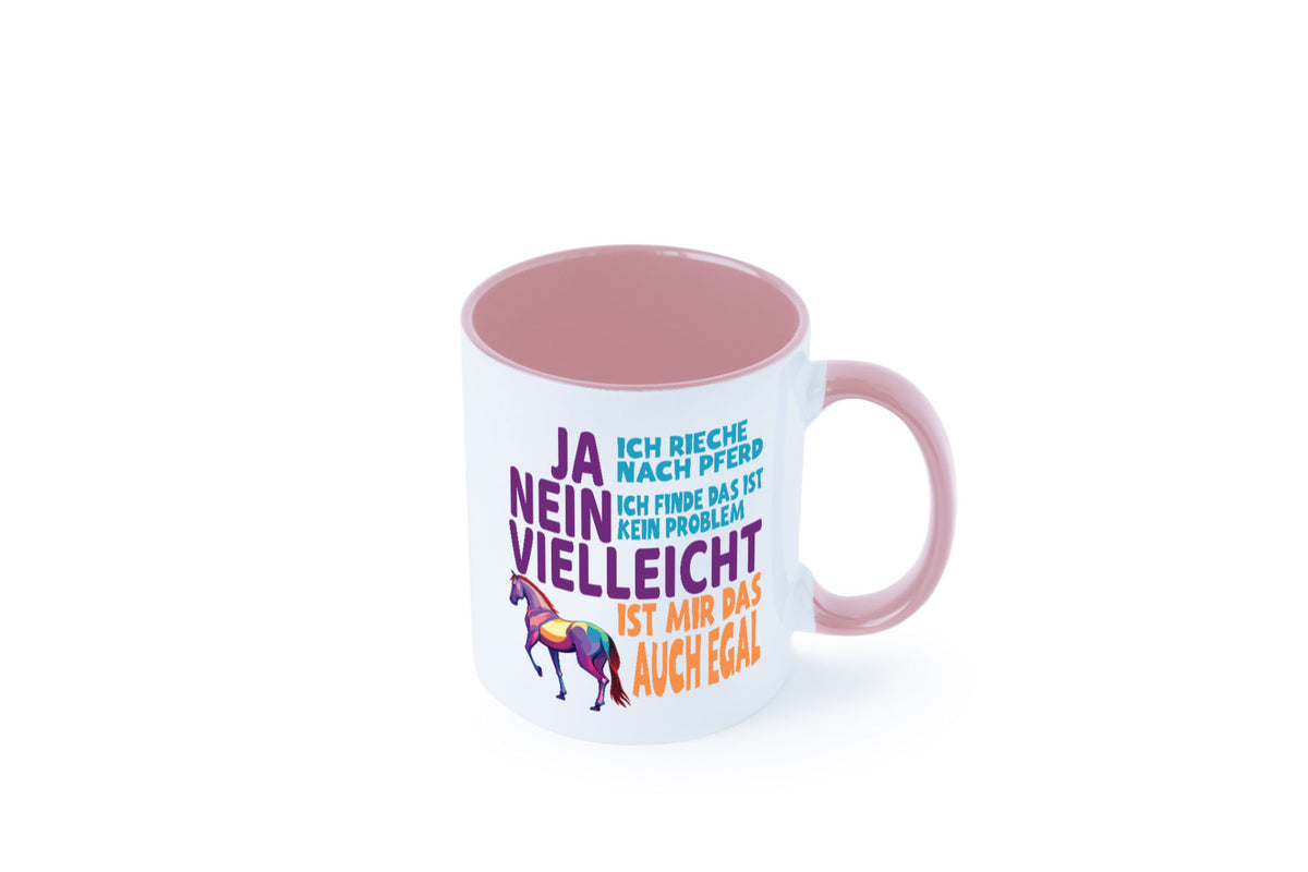 Ja ich Rieche nach Pferd | Reiten Pferdestall lustiger Spruch Geschenk Humor Tasse