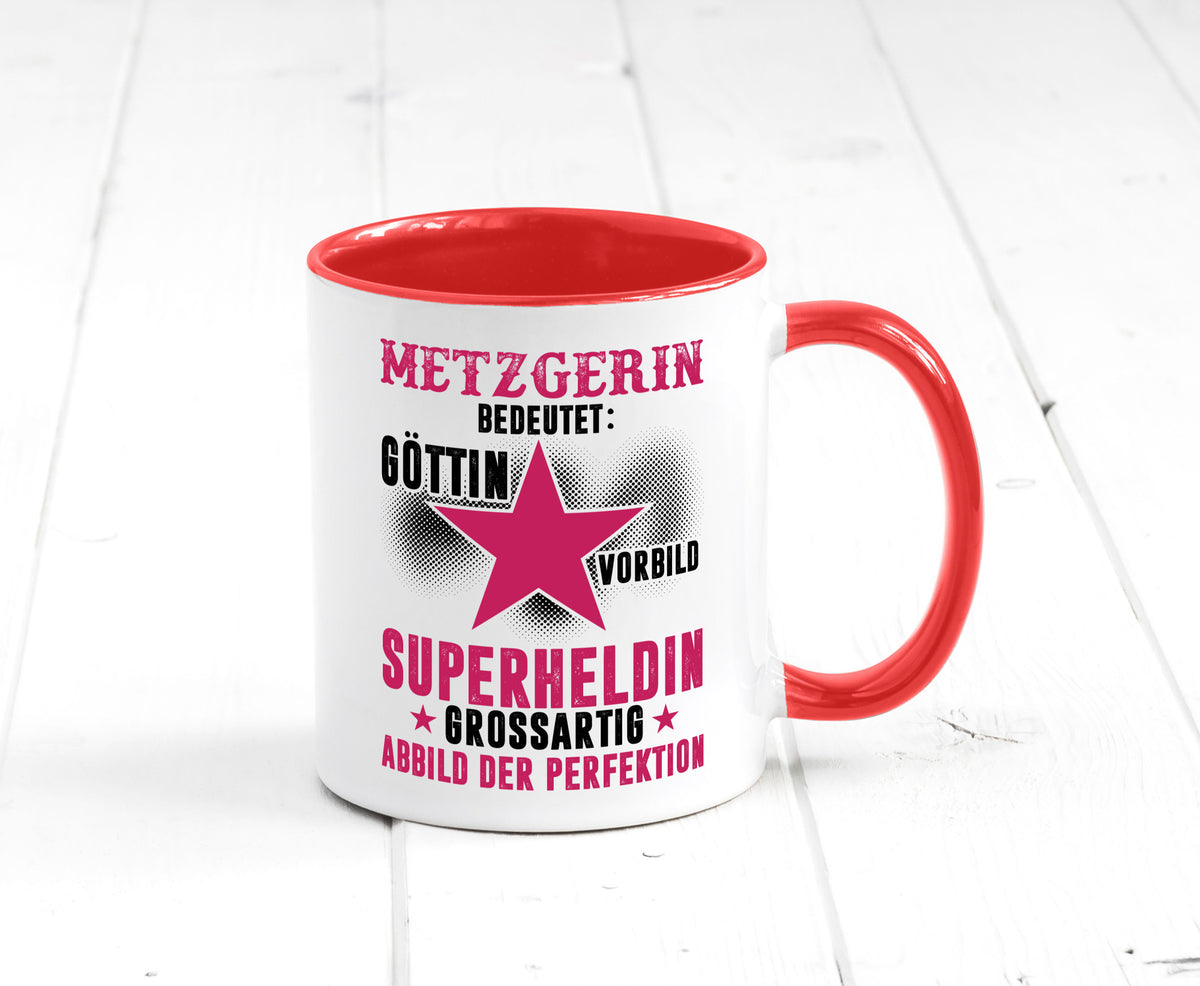 Bedeutung von Metzgerin | Fleischerin Geschenk Humor Geschenkidee lustiger Tasse
