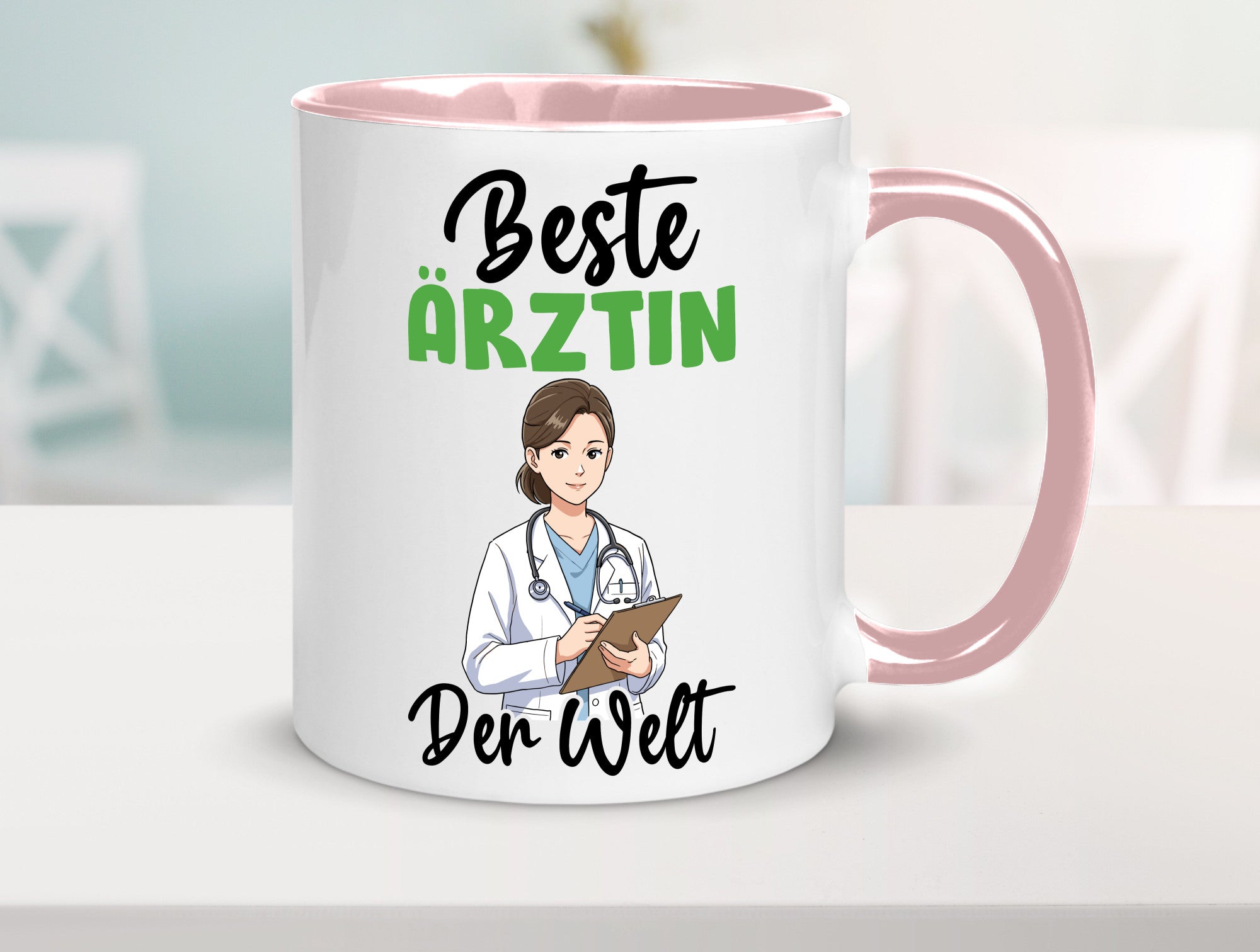Beste Ärztin | Medizin Doktorin Fachärztin v2 Humor Geschenkidee Tasse
