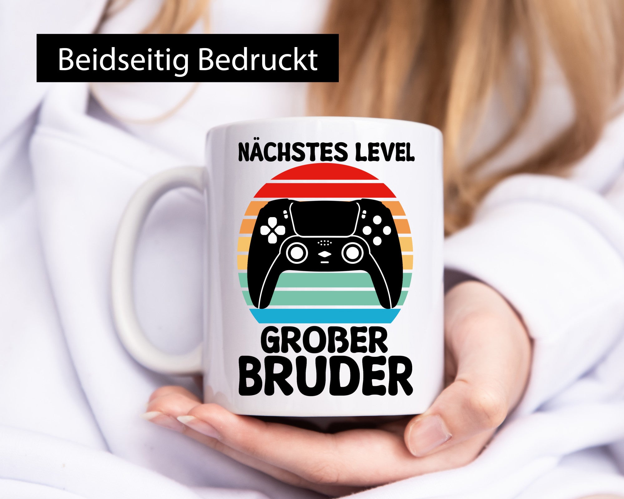 Nächstes level | Großer Bruder Game Zocken v2 Humor Geschenkidee Tasse