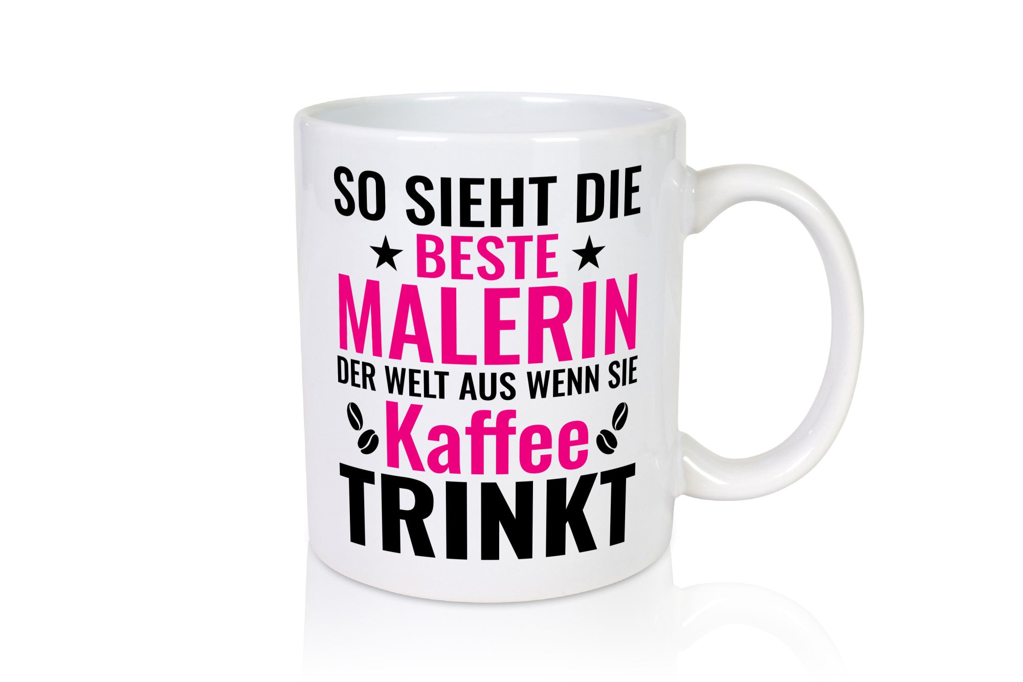 Kaffee trinkt: Malerin | Malerinnen lustiger Spruch Geschenk Humor Geschenkidee