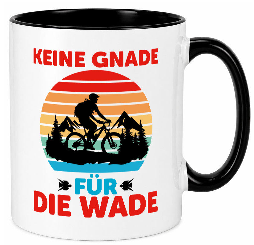 Keine Knade für die Wade | BMX Renrad Biker v2 lustig Humor Geschenkidee Tasse