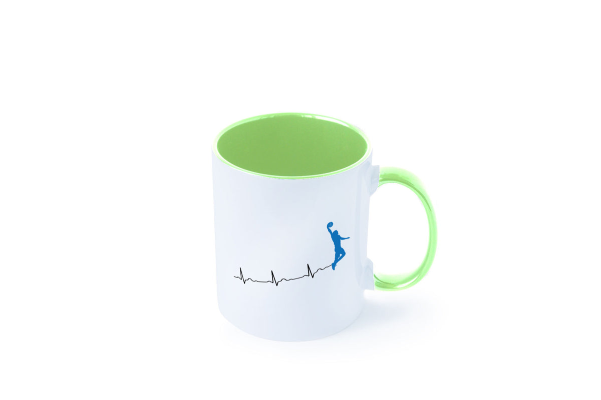Herzschlag Basketball | Motiv Sport Ballsport Humor Geschenkidee Tasse