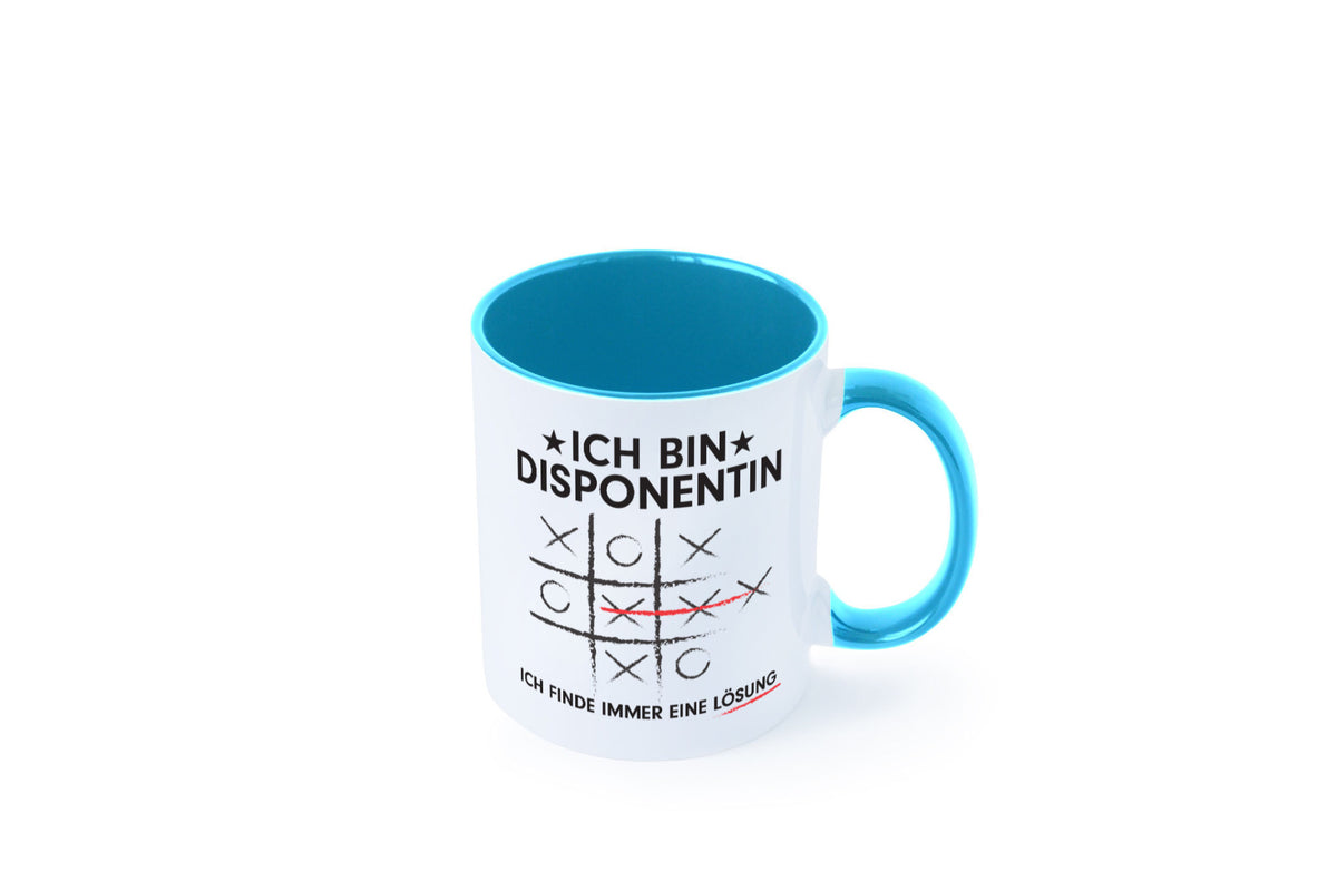 Lösung finden: Disponentin | Zuteilerin v2 lustiger Spruch Geschenk Humor Tasse