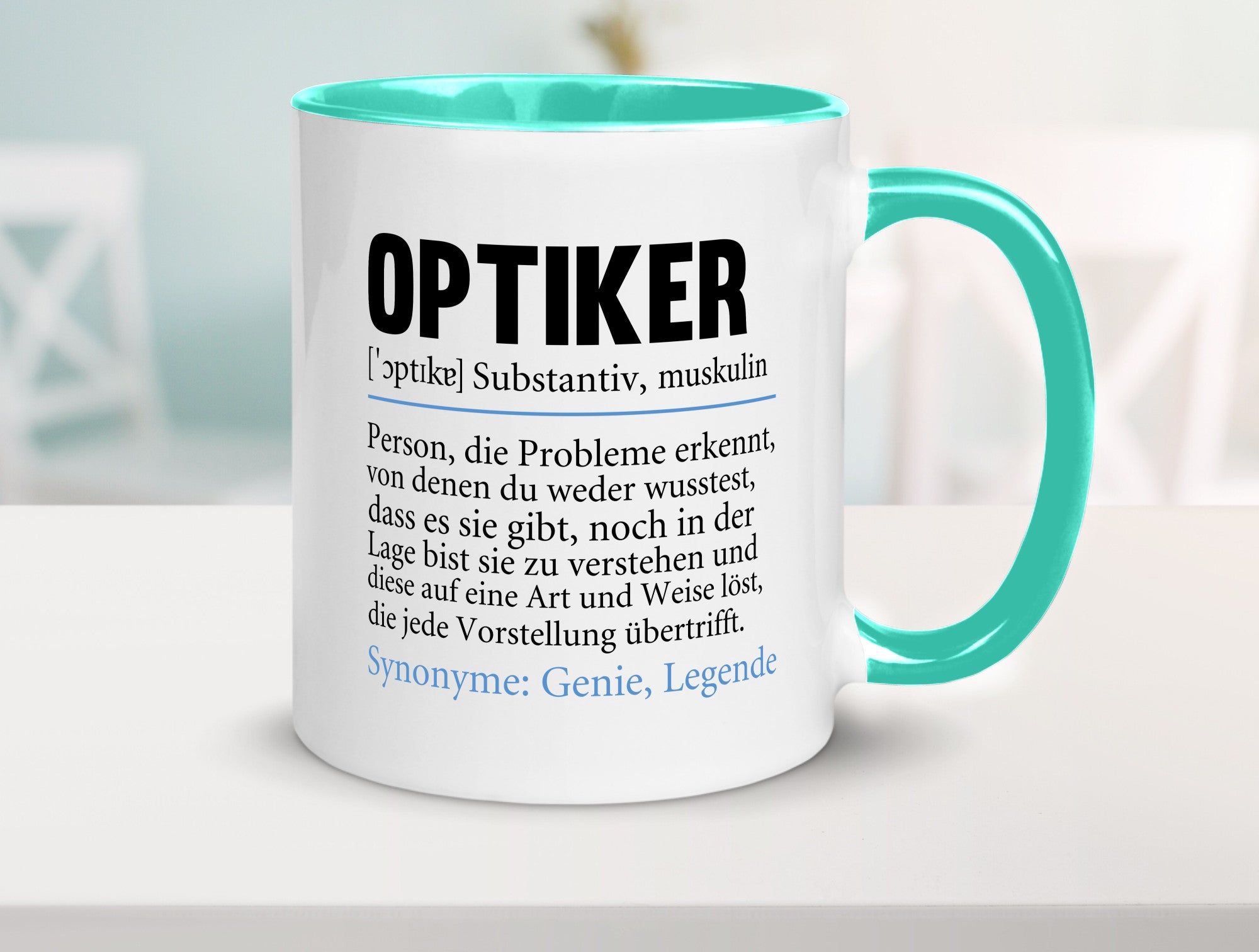 Optiker | Spruch Augenoptiker Beruf Humor v2 lustiger Geschenk Arbeit Kollegen