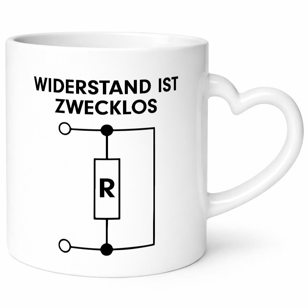 Widerstand ist Zwecklos Geschenk Humor Geschenkidee lustiger Spruch Tasse