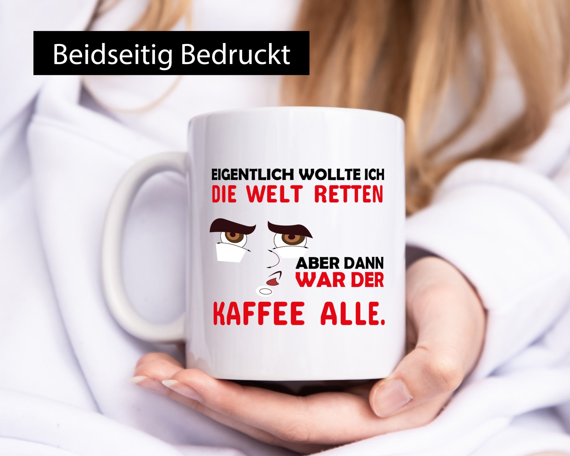 Kaffee war leer Geschenkidee Humor Tasse
