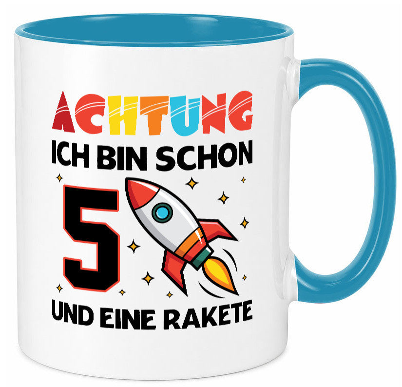 5. Geburtstag | Rakete Weltraum 5 Jahre Galaxy lustig Geschenkidee Geschenk
