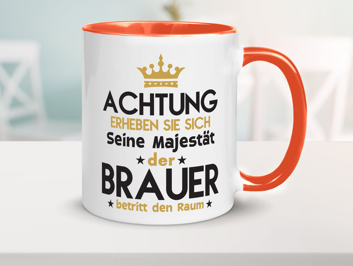 Seine Majestät Brauer | Bier Brauerei Humor Geschenkidee Tasse