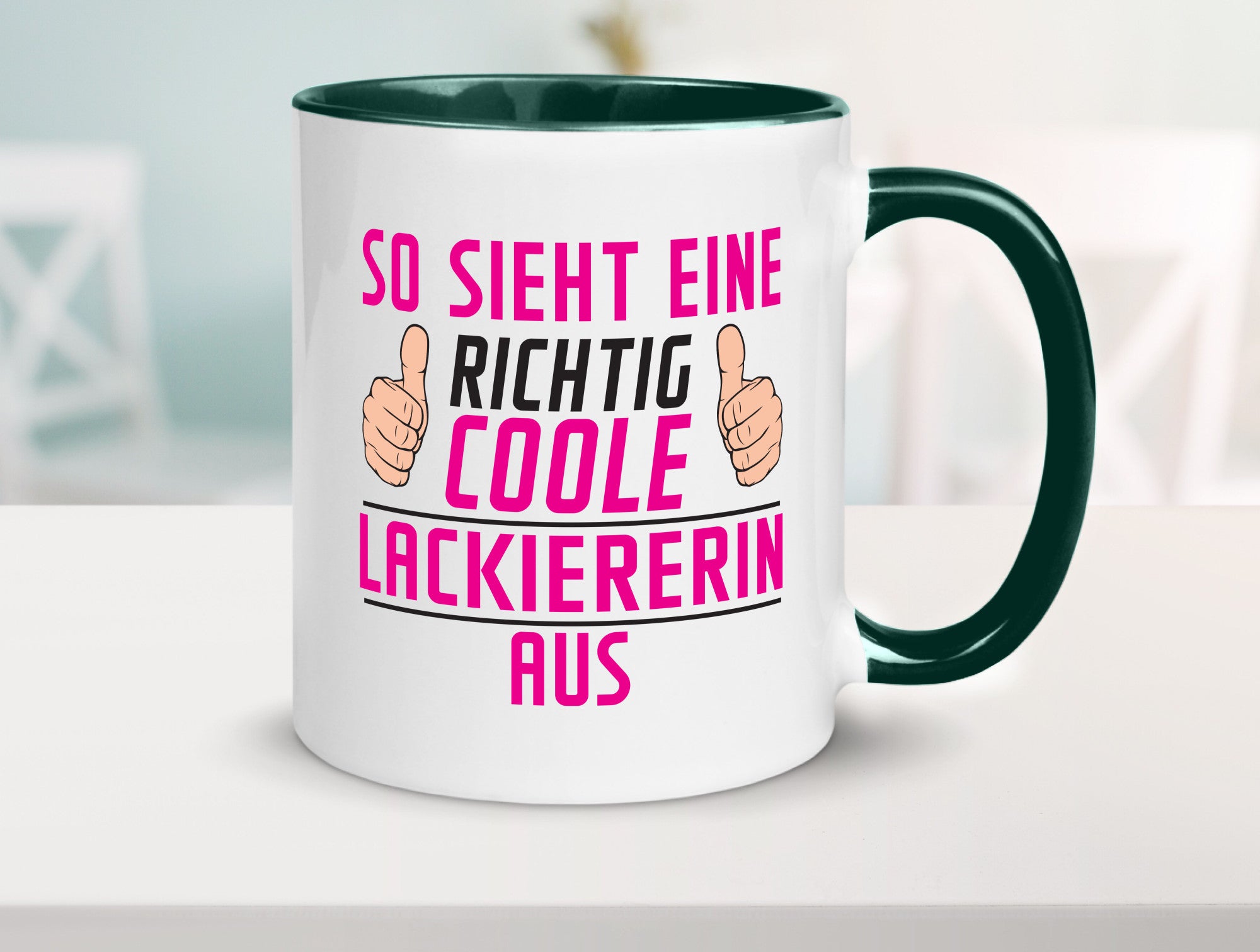 Richtig Coole Lackiererin | lackieren Geschenkidee Humor Tasse