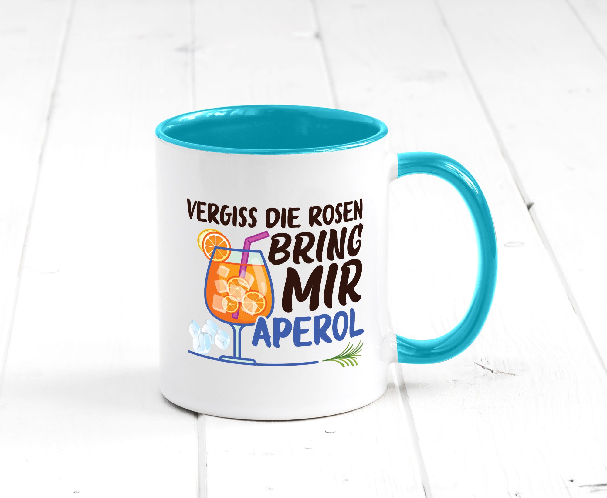 Bring mir Aperol | Rosen Paar Party Geschenkidee Humor Tasse