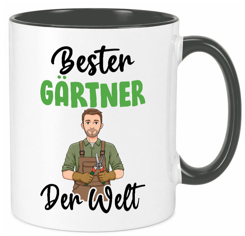 Bester Gärtner | Gartenbau v2 Geschenk Humor Geschenkidee lustiger Spruch Tasse