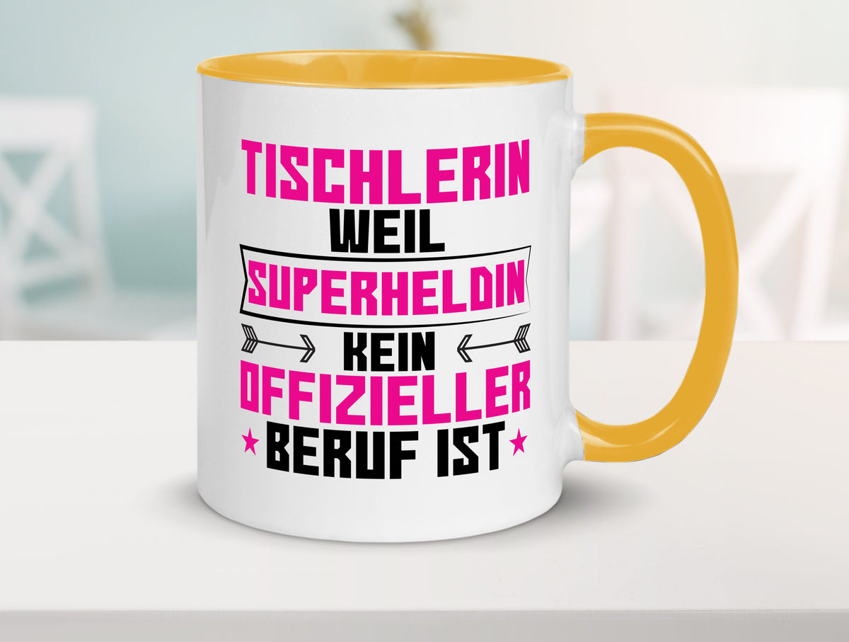 Superheldin Tischlerin | Tischlerei Geschenkidee Humor Tasse