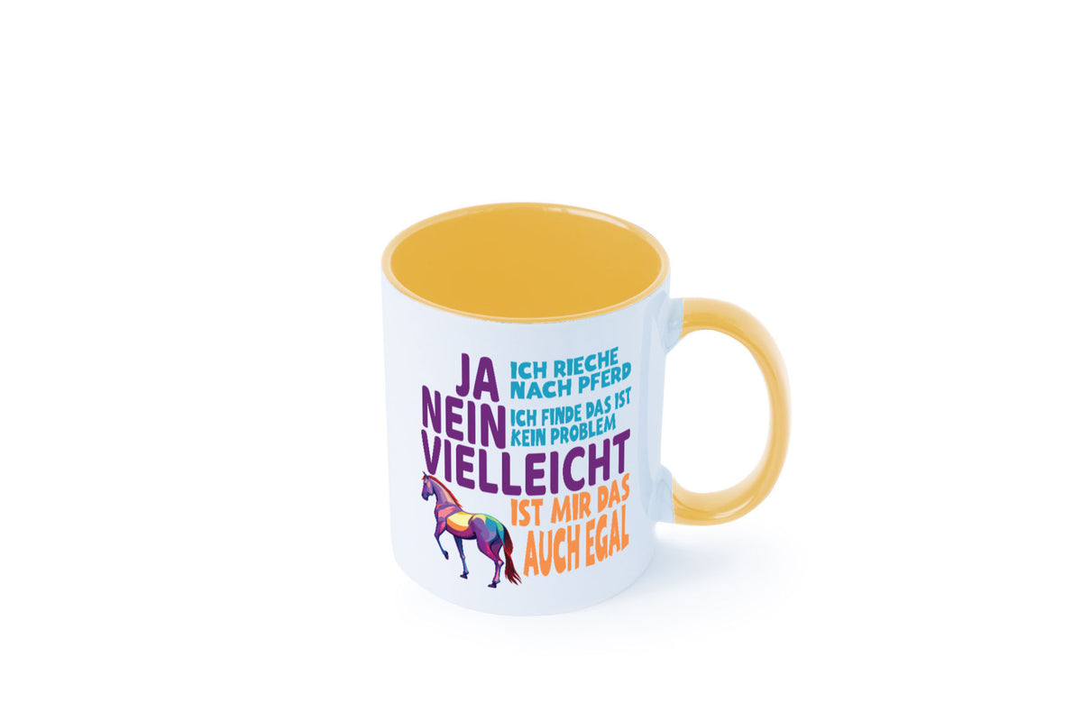 Ja ich Rieche nach Pferd | Reiten Pferdestall lustiger Spruch Geschenk Humor Tasse