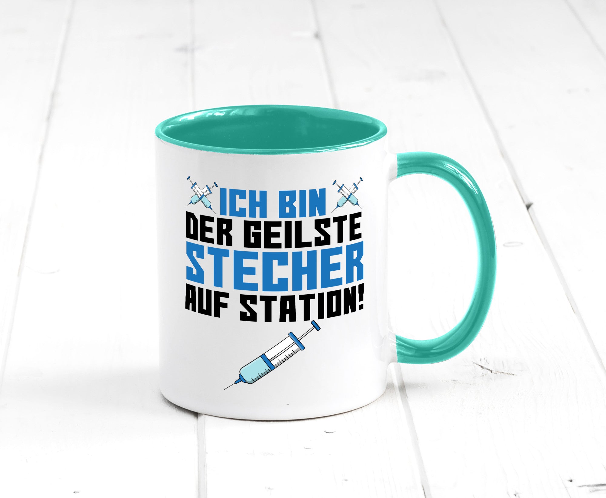 Ich bin der geilste Stecher | Pfleger Arzt Spritze lustig Humor Geschenkidee