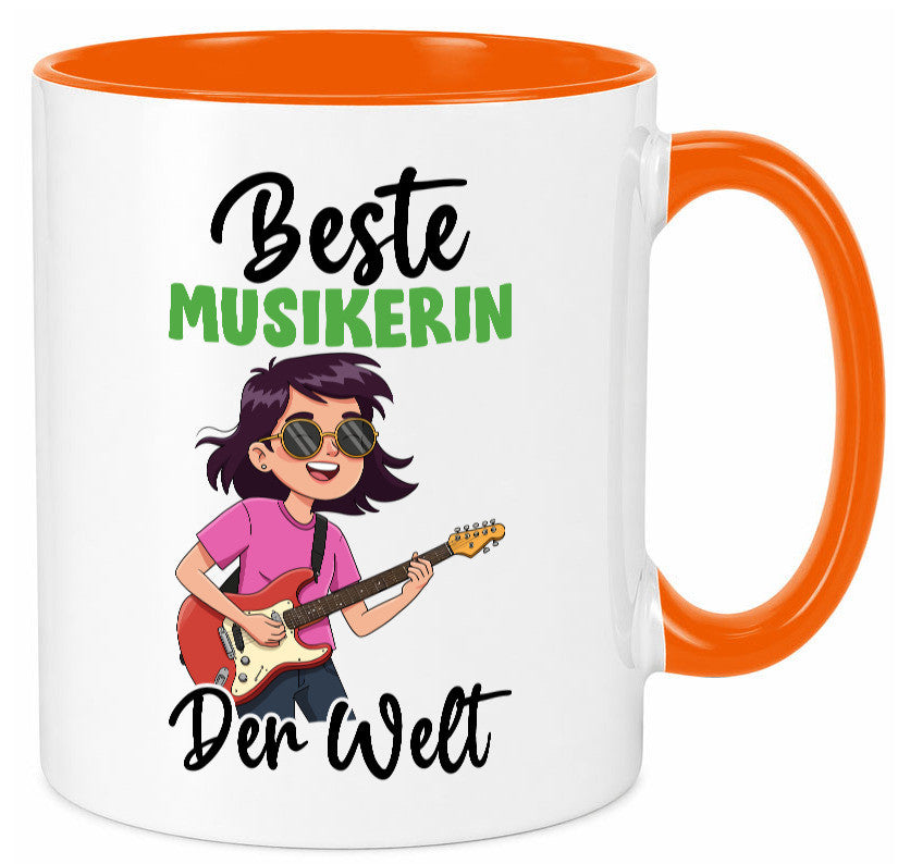 Beste Musikerin | Musik Musikantin v2 Geschenkidee Humor Tasse
