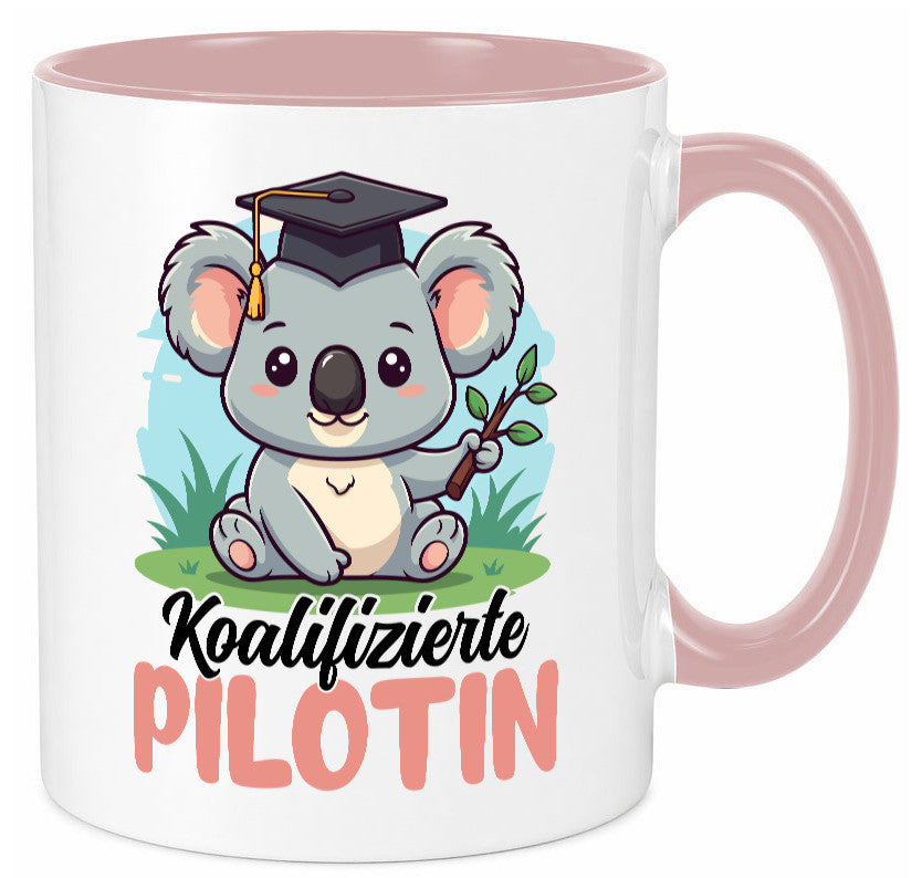 Koalifizierte Pilotin | Definition Piloten lustig Humor Geschenkidee Geschenk Tasse