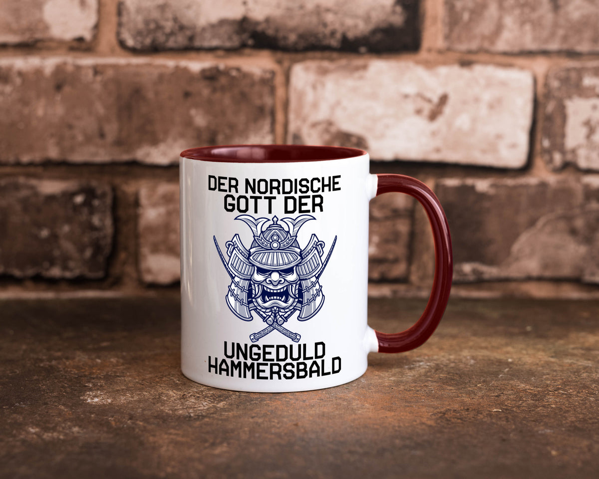 Nordischer Gott der Ungeduld | Mythologie Wikinger lustig Humor Geschenkidee Tasse